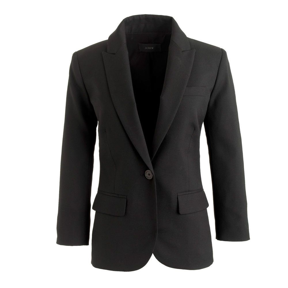 JCrew Super120s Sidney Jacket In Size 0T